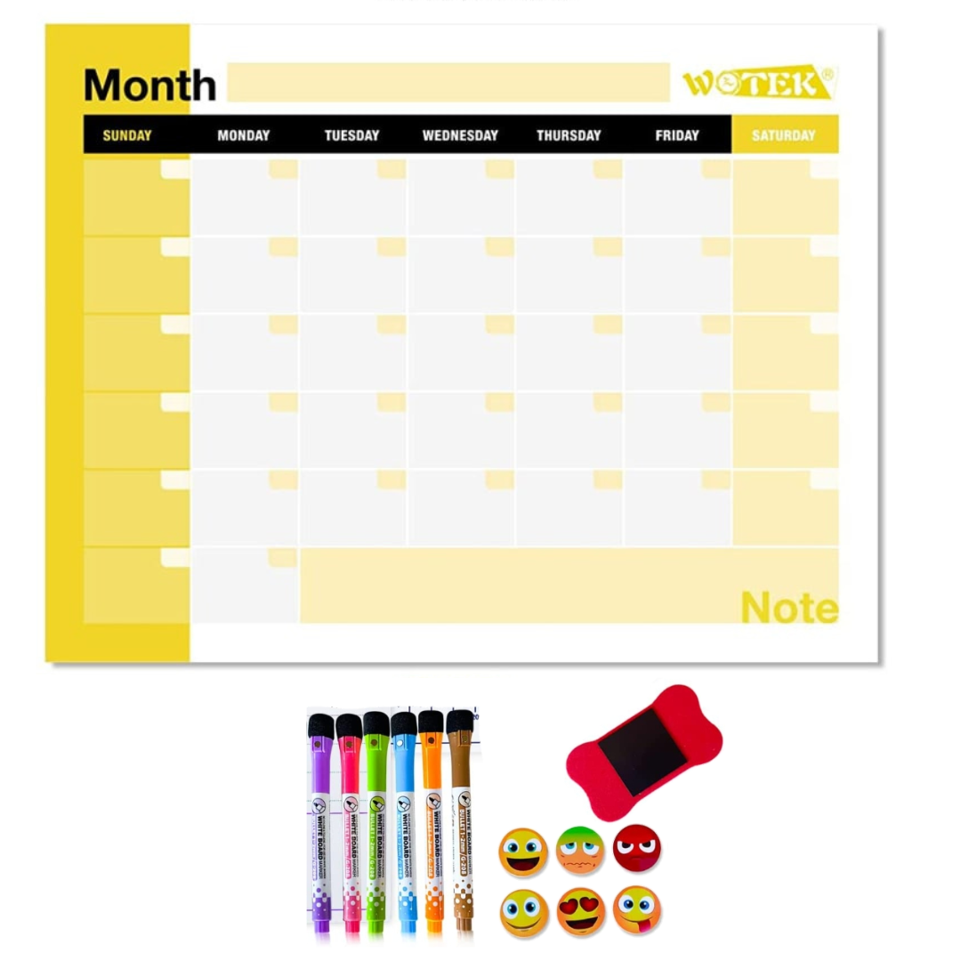 Calendario magnetico para nevera Planificador semanal