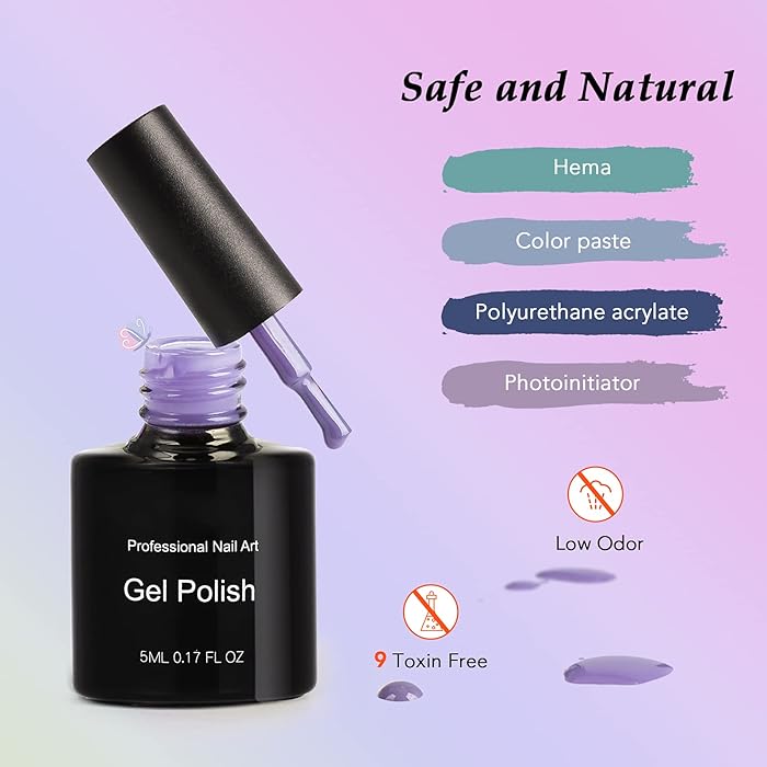 Kit de esmalte de uñas de gel juego de 17 esmaltes