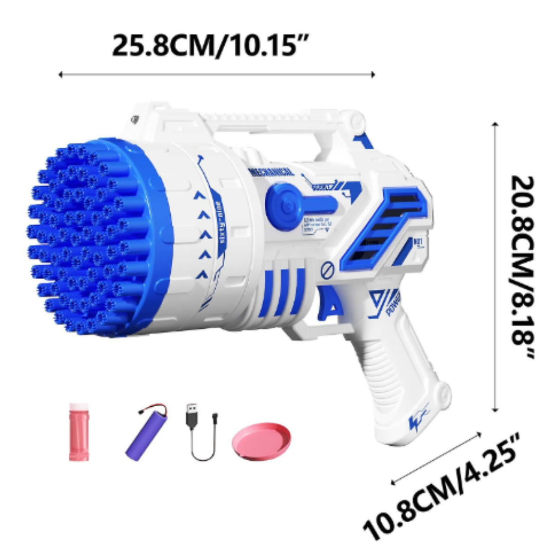Astronauta Espacial Máquina de Burbujas Gatling Automática de 10 agujeros 50ml