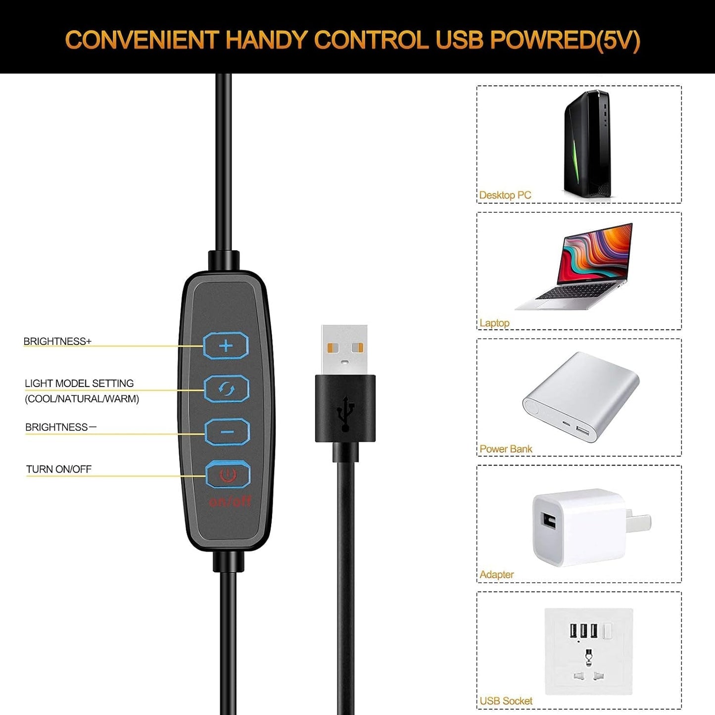 Mini aro de luz portátil 6” para Tiktok