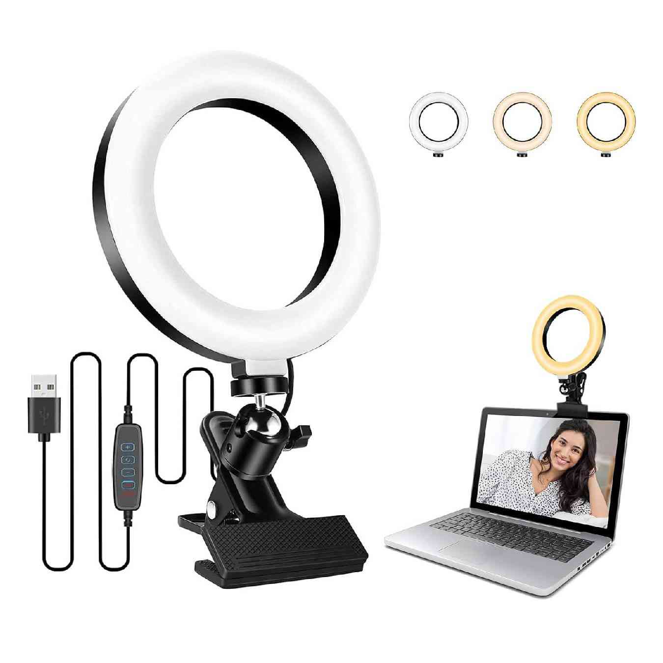 Mini aro de luz portátil 6” para Tiktok