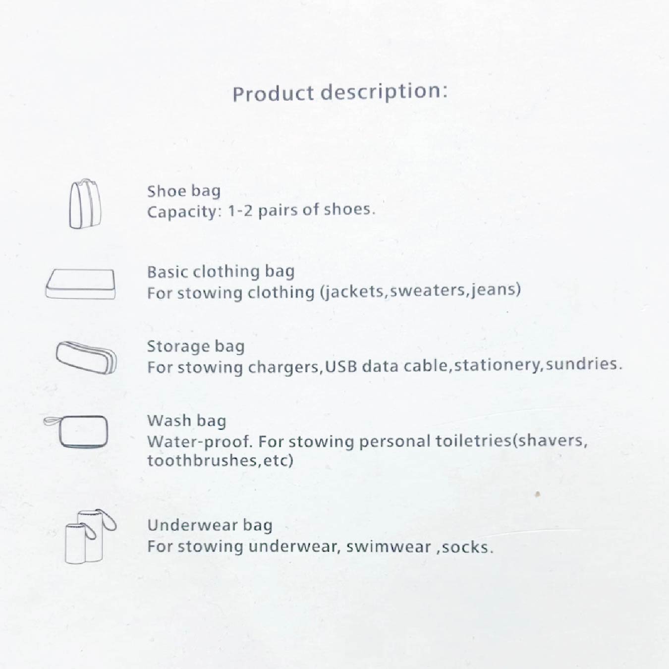 Bolsas Cremallera de Equipaje Honor 10