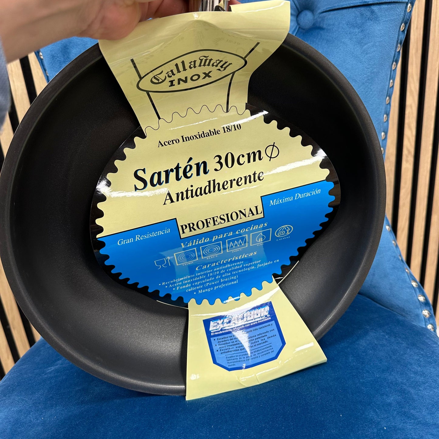 Sartén de acero inoxidable, antiadherente 30cm - Callaway