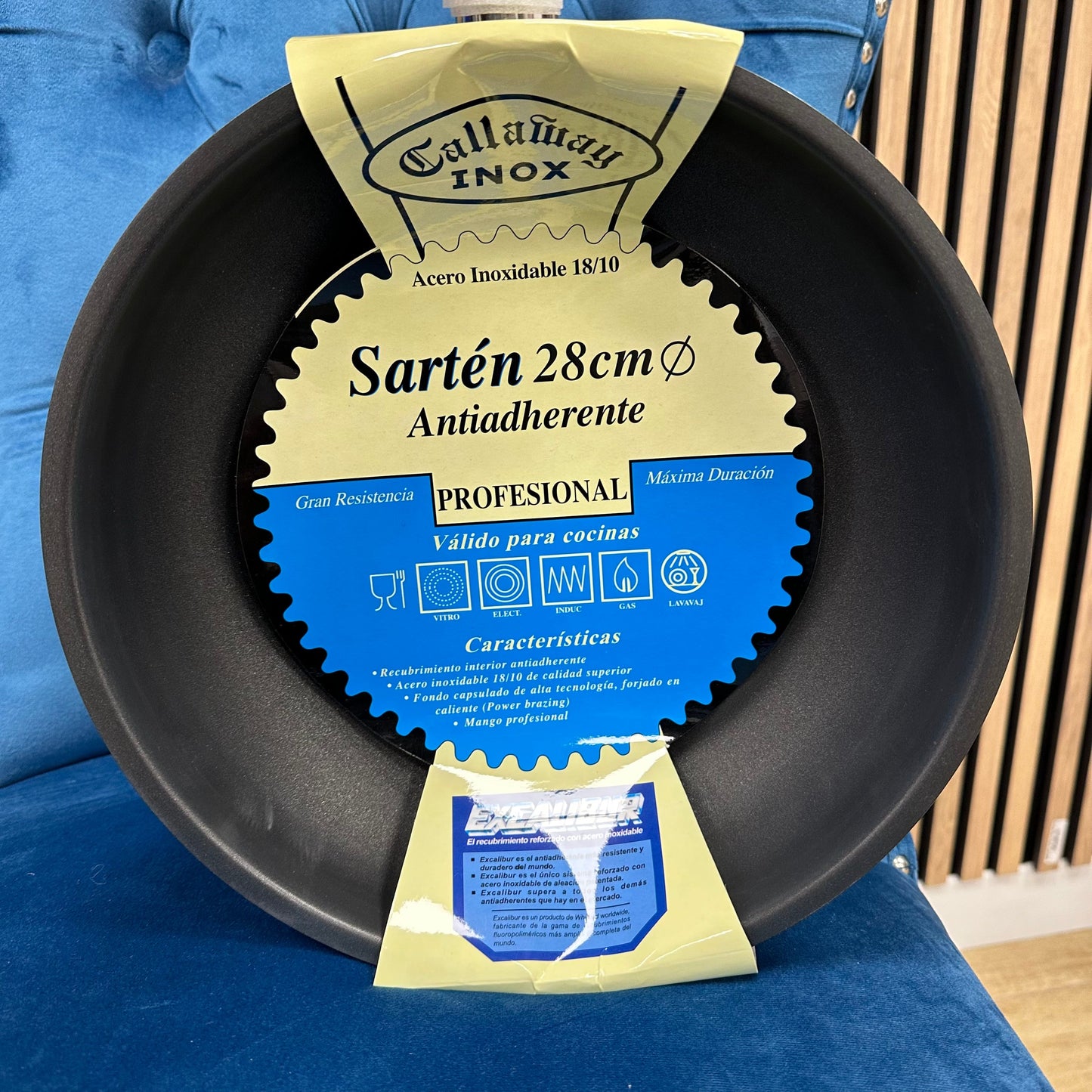 Sartén de acero inoxidable, antiadherente 30cm - Callaway