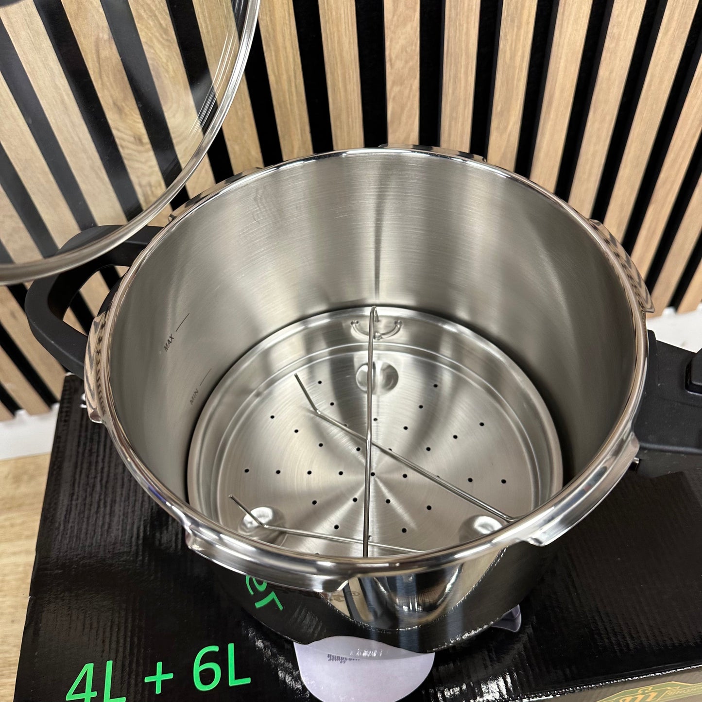 Juego de Olla de Presion de Acero inoxidable con 5 piezas ( OFERTA )