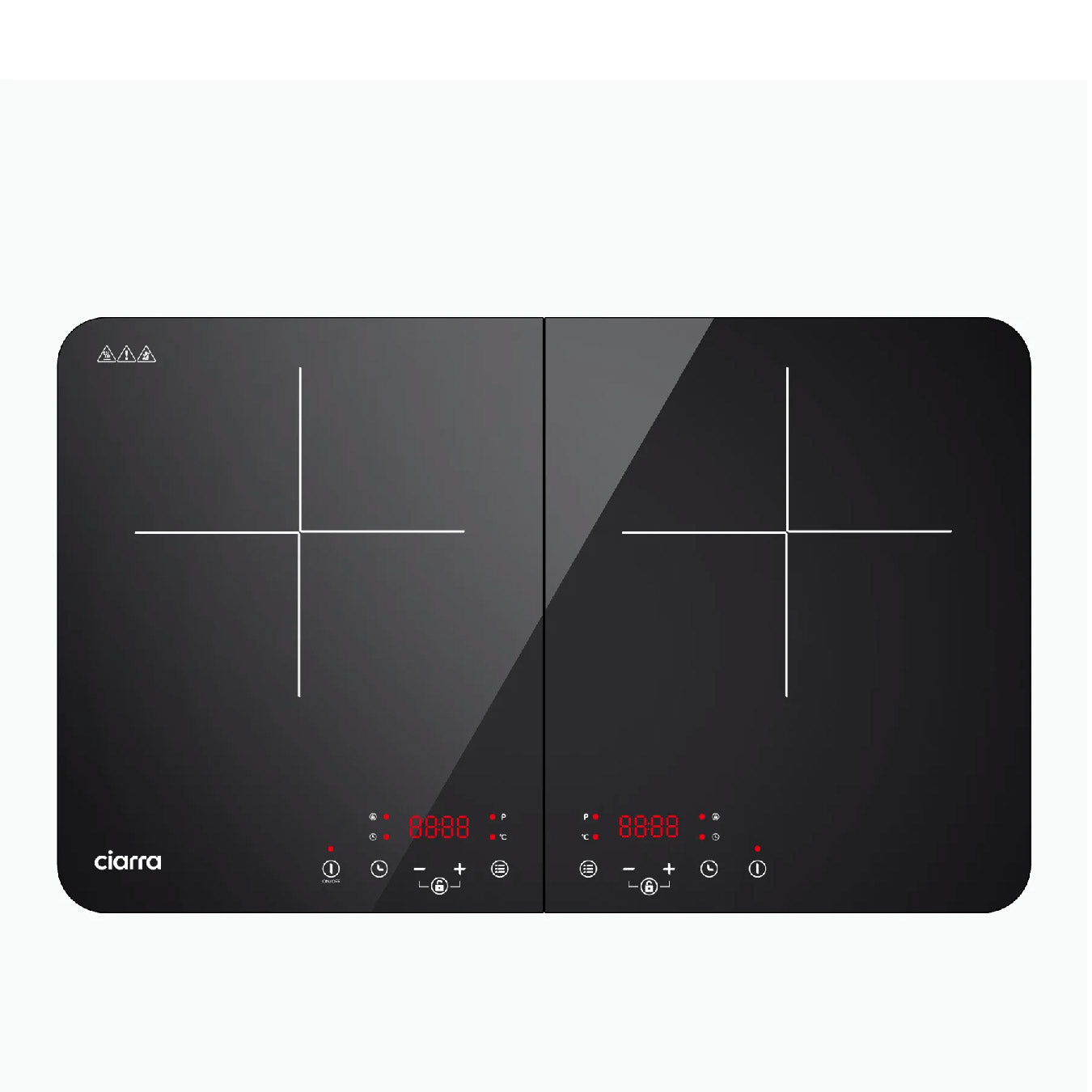 Placa de inducción portable de 1 zona 2000W de control táctil