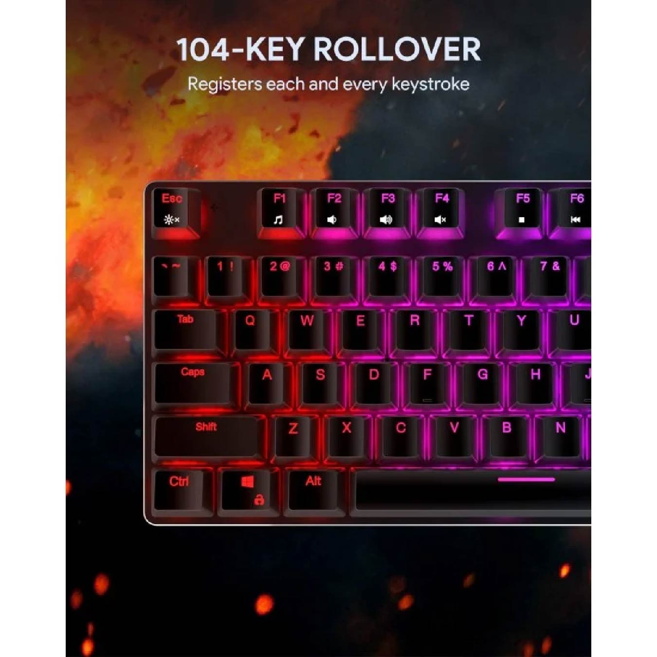 Aukey KM-G12 Teclado Mecánico Gaming RGB Switch