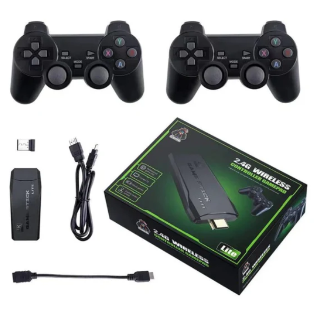 Consola retro con controladores inalambricos
