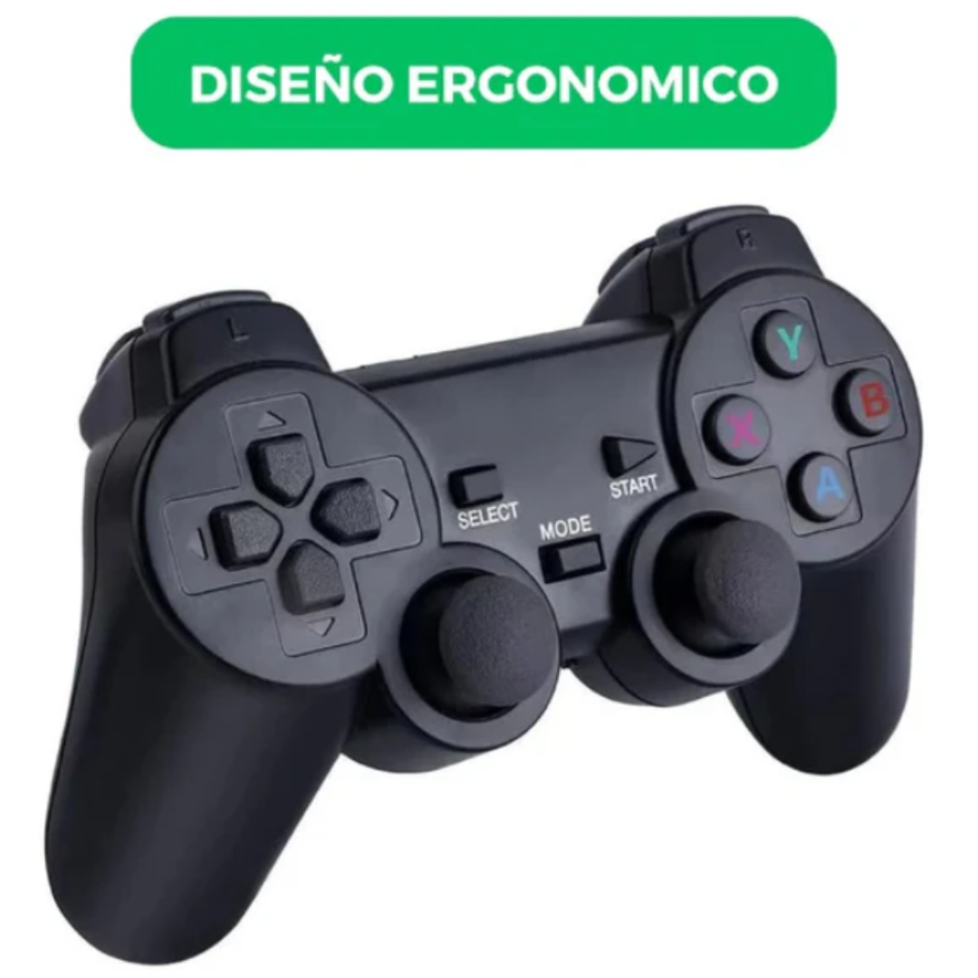 Consola retro con controladores inalambricos