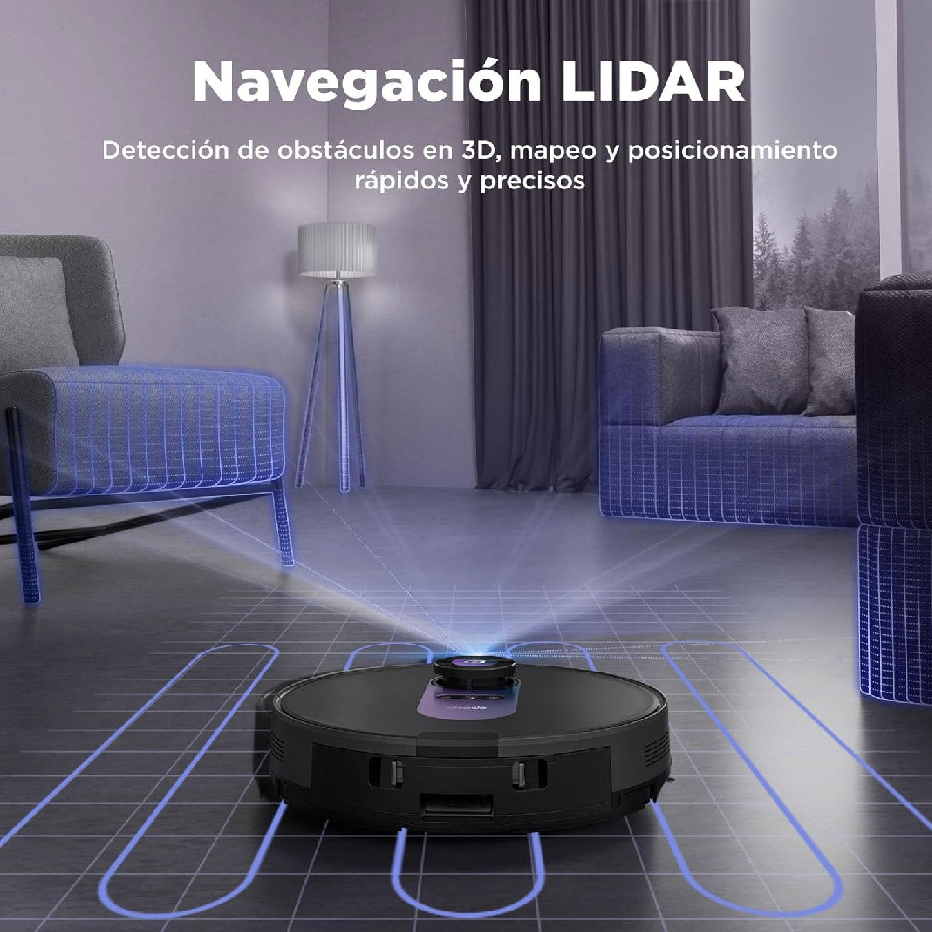 Aspirador y Friegasuelos Obode A8 con Vaciado Automático de Polvo