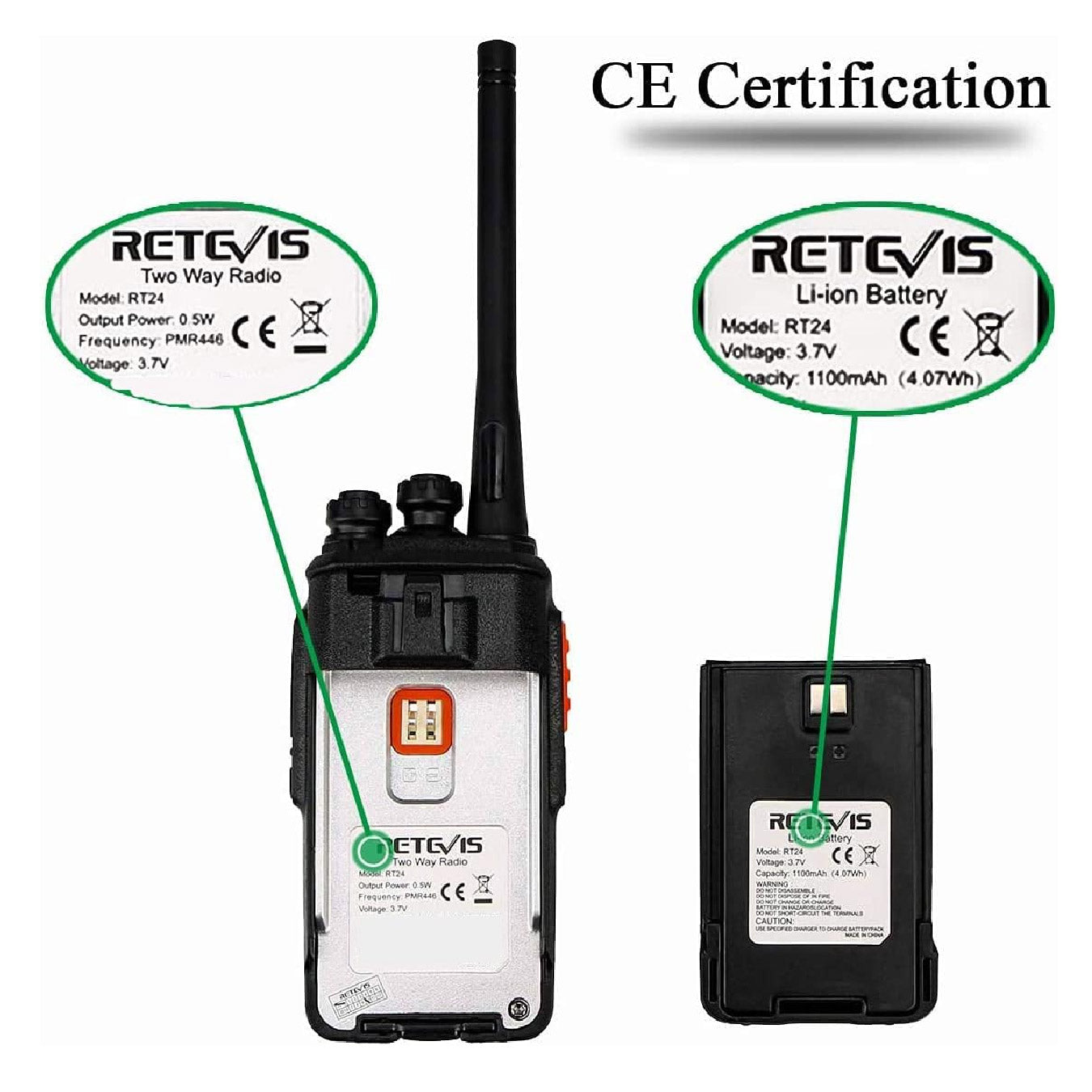 Walkie Talkie analógico RT24